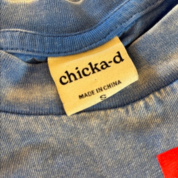 Ole Miss Rebels Super Soft Crop Top Tee Shirt Small 100% Cotton Chicka-D - Picture 2 of 4